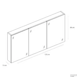Spiegelkast Differnz Somero 120 Cm Hoogglans Wit 5 Spiegelkast Differnz Somero 120 Cm Hoogglans Wit -Winkel Voor Badkamerdouchebenodigdheden spiegelkast differnz somero 120 cm hoogglans wit tech
