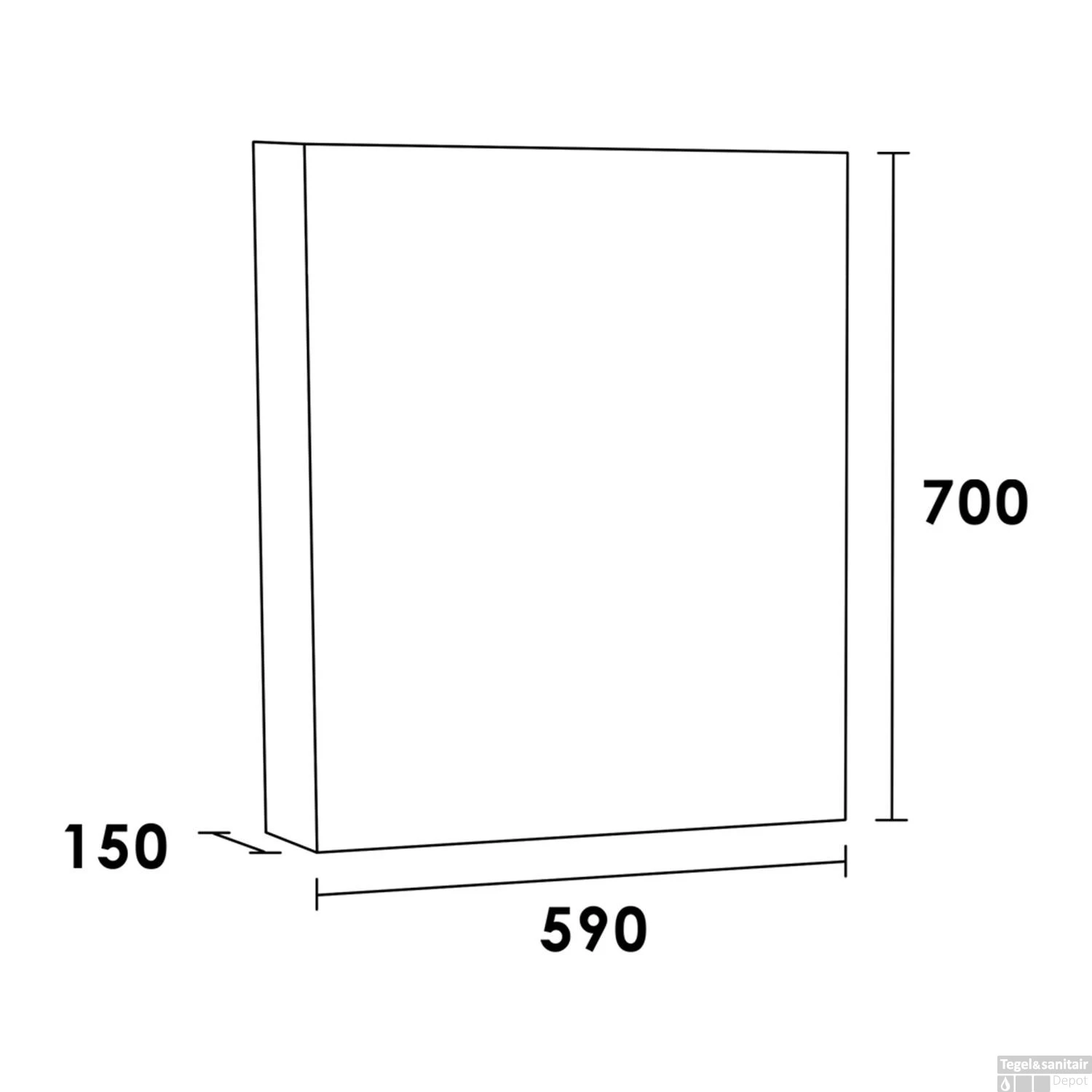 Spiegelkast Dual Exclusive Line 60cm Rechtsdraaiend Legno Viola 3 Spiegelkast Dual Exclusive Line 60cm Rechtsdraaiend Legno Viola - Afbeelding 3