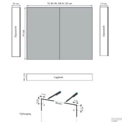 Spiegelkast Sanicare Qlassics 100 Cm 2 Deuren Hoogglans Wit -Winkel Voor Badkamerdouchebenodigdheden spiegelkast sanicare qlassics 100 cm 2 deuren hoogglans wit tech