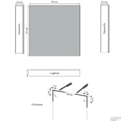 Spiegelkast Sanicare Qlassics 60 Cm 1 Deur Antraciet -Winkel Voor Badkamerdouchebenodigdheden spiegelkast sanicare qlassics 60 cm 1 deur antraciet tech