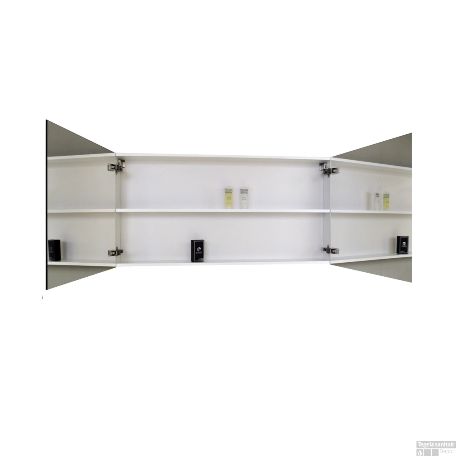 Spiegelkast Sanicare Qlassics 80 Cm 2 Deuren Zijdeglans Wit 2 Spiegelkast Sanicare Qlassics 80 Cm 2 Deuren Zijdeglans Wit - Afbeelding 2