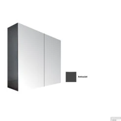 Spiegelkast Sanicare Qlassics 80 Cm 2 Deuren Antraciet 9 Spiegelkast Sanicare Qlassics 80 Cm 2 Deuren Antraciet -Winkel Voor Badkamerdouchebenodigdheden spiegelkast sanicare qlassics 80 cm 2 deuren antraciet detail