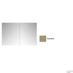 Spiegelkast Sanicare Qlassics 80 Cm 2 Deuren Grey-Wood -Winkel Voor Badkamerdouchebenodigdheden spiegelkast sanicare qlassics 80 cm 2 deuren grey wood detail2