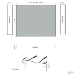 Spiegelkast Sanicare Qlassics 80 Cm 2 Deuren Hoogglans Wit -Winkel Voor Badkamerdouchebenodigdheden spiegelkast sanicare qlassics 80 cm 2 deuren hoogglans wit tech