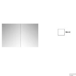 Spiegelkast Sanicare Qlassics 80 Cm 2 Deuren Zijdeglans Wit 10 Spiegelkast Sanicare Qlassics 80 Cm 2 Deuren Zijdeglans Wit -Winkel Voor Badkamerdouchebenodigdheden spiegelkast sanicare qlassics 80 cm 2 deuren zijdeglans wit detail1