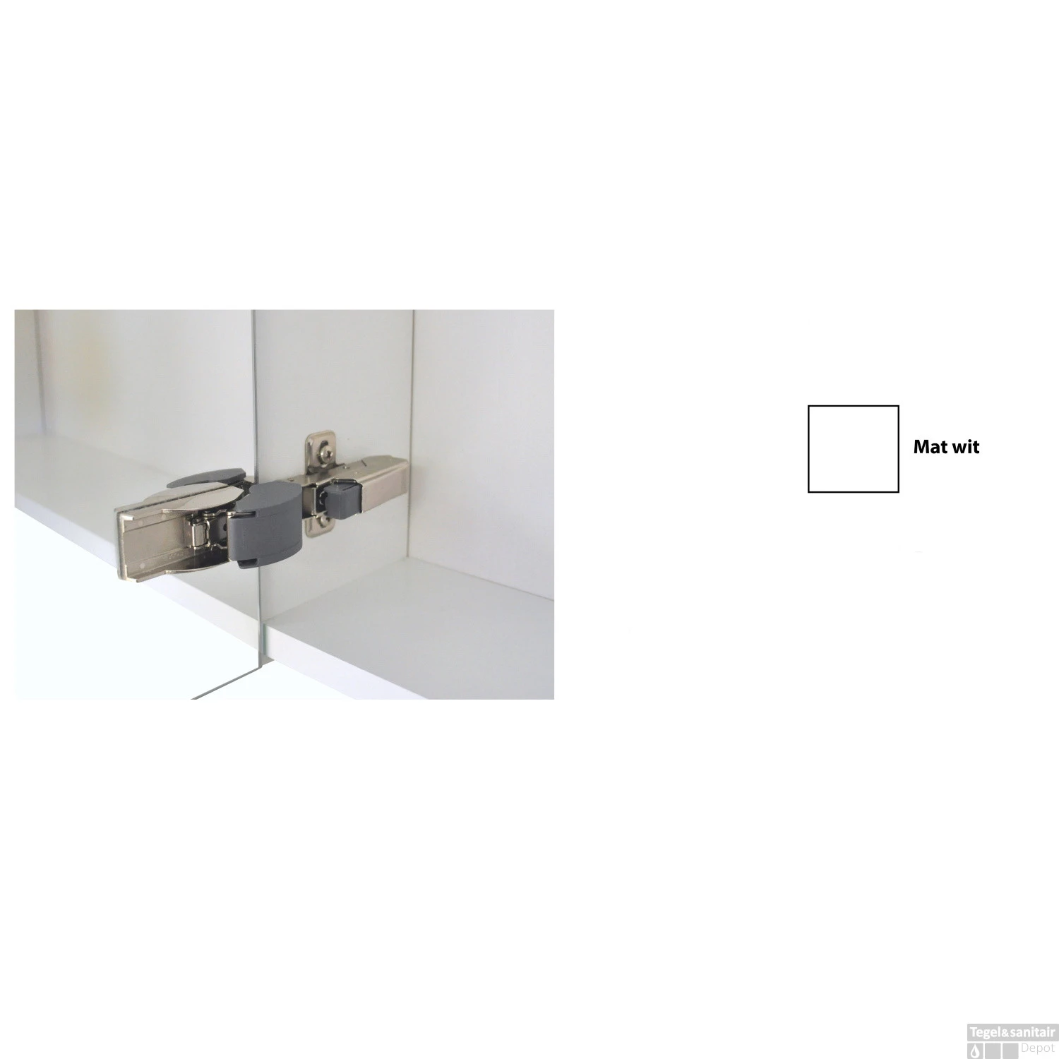 Spiegelkast Sanicare Qlassics 80 Cm 2 Deuren Zijdeglans Wit 5 Spiegelkast Sanicare Qlassics 80 Cm 2 Deuren Zijdeglans Wit - Afbeelding 5