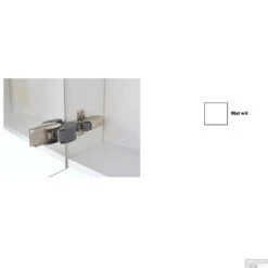 Spiegelkast Sanicare Qlassics Ambiance 120 Cm 2 Deuren Zijdeglans Wit -Winkel Voor Badkamerdouchebenodigdheden spiegelkast sanicare qlassics ambiance 120 cm 2 deuren zijdeglans wit detail2