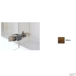 Spiegelkast Sanicare Qlassics Ambiance 80 Cm 2 Spiegeldeuren Belluno Eiken -Winkel Voor Badkamerdouchebenodigdheden spiegelkast sanicare qlassics ambiance 80 cm 2 spiegeldeuren belluno eiken detail1