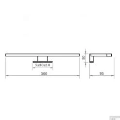 Spiegelverlichting Sanicare LED Anna 30 Cm Goud -Winkel Voor Badkamerdouchebenodigdheden spiegelverlichting sanicare led anna 30 cm goud tech