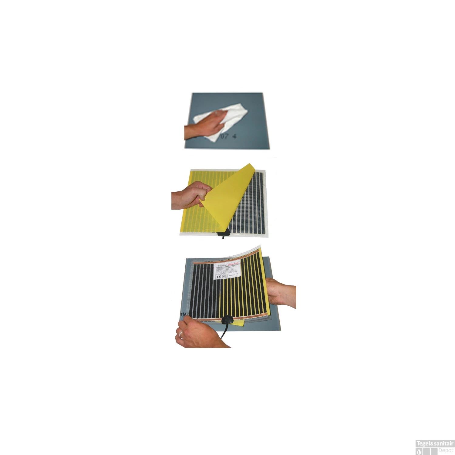 Spiegelverwarming Sanicare Q-Mirrors Zelfklevend 41 Cm X 39 Cm - Afbeelding 2