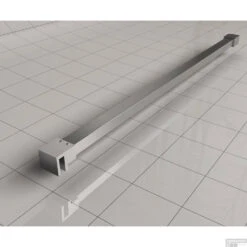 BWS Inloopdouche Pro Line Helderglas 85x200 8mm Nano Coating RVS Profiel En Stang -Winkel Voor Badkamerdouchebenodigdheden stabilisatiestang geb. staal 12 1 1 1 1 1