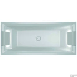 Ligbad Riho Still Square Met LED En Hoofdsteun 180x80 Cm Acryl Wit (Links En Rechts)