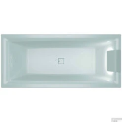 Ligbad Riho Still Square Met LED En Hoofdsteun 180x80 Cm Acryl Wit (Rechts)