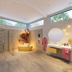 STONE Vrijstaand Bad 170x75cm Kleur Ocher / Talc -Winkel Voor Badkamerdouchebenodigdheden stone 2 00014