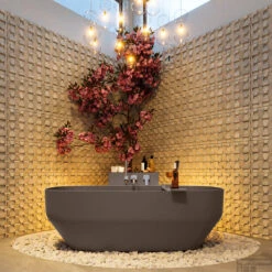 STONE Vrijstaand Bad 170x75cm Kleur Smoke / Smoke -Winkel Voor Badkamerdouchebenodigdheden stone 3 00020