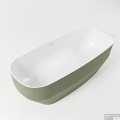 STONE Vrijstaand Bad 170x75cm Kleur Army / Talc