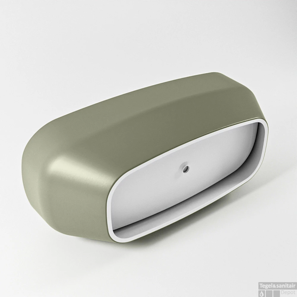 STONE Vrijstaand Bad 170x75cm Kleur Army / Talc 7 STONE Vrijstaand Bad 170x75cm Kleur Army / Talc - Afbeelding 7