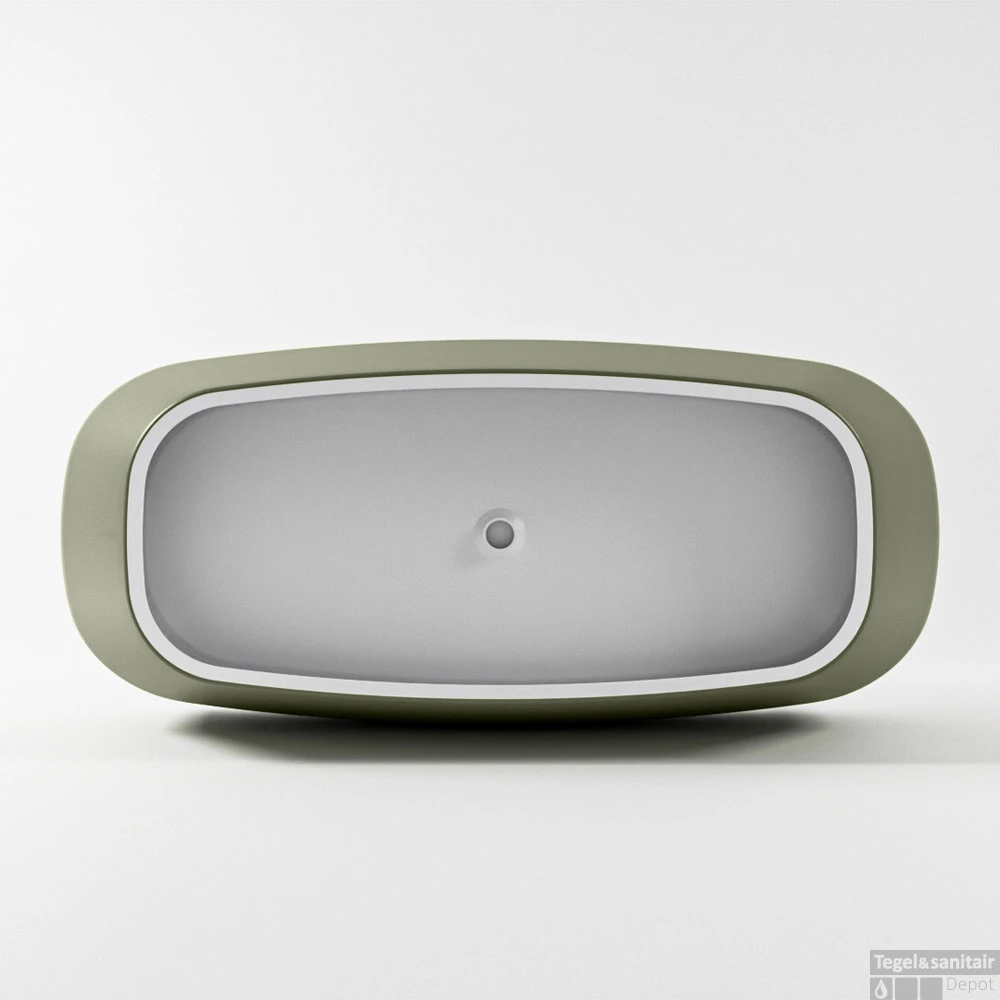STONE Vrijstaand Bad 170x75cm Kleur Army / Talc 8 STONE Vrijstaand Bad 170x75cm Kleur Army / Talc - Afbeelding 8