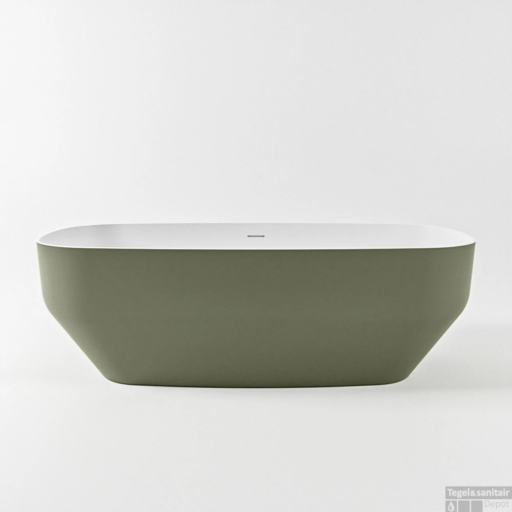 STONE Vrijstaand Bad 170x75cm Kleur Army / Talc 10 STONE Vrijstaand Bad 170x75cm Kleur Army / Talc - Afbeelding 10