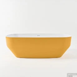 STONE Vrijstaand Bad 170x75cm Kleur Ocher / Talc -Winkel Voor Badkamerdouchebenodigdheden stone google 5 00014