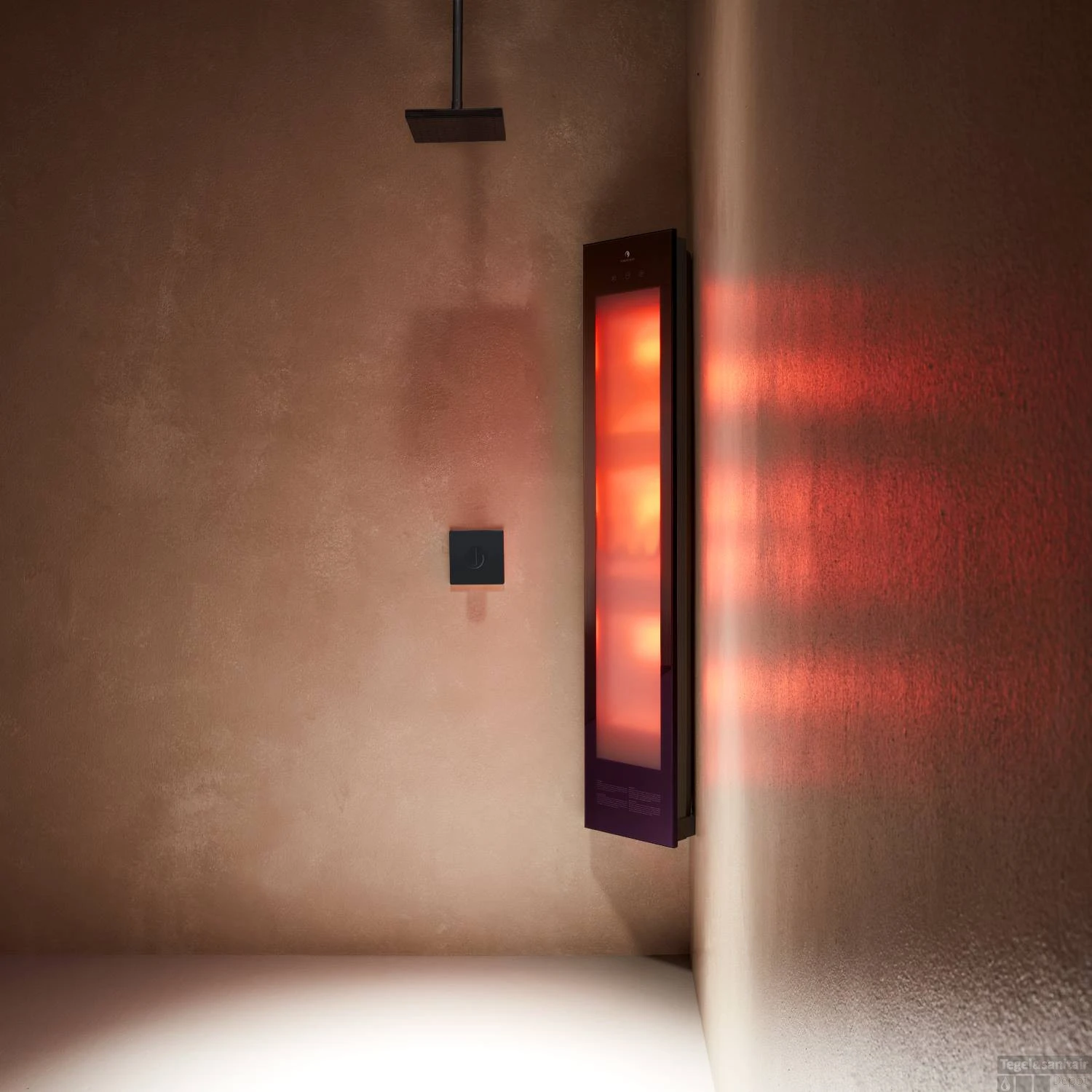 Sunshower Combi Black UV En Infrarood Opbouwapparaat 29x144x22.8 Cm Aluminium Zwart 2 Sunshower Combi Black UV En Infrarood Opbouwapparaat 29x144x22.8 Cm Aluminium Zwart - Afbeelding 2