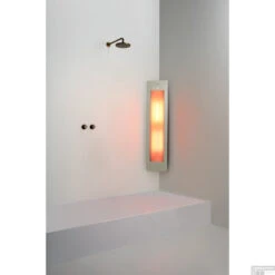 Sunshower One M Round Infrarood 140x33 Cm Inbouw - Opbouw Vlak Of Hoek Sand White -Winkel Voor Badkamerdouchebenodigdheden sunshower onelpus m sand white hoek ir geheel