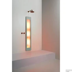 Sunshower Plus L Round Infrarood En UV-licht 185x33 Cm Inbouw - Opbouw Vlak Of Hoek Organic Grey -Winkel Voor Badkamerdouchebenodigdheden sunshower oneplus l organic grey inbouw ir geheel 2