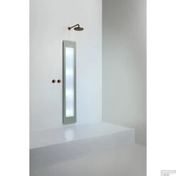 Sunshower Plus L Round Infrarood En UV-licht 185x33 Cm Inbouw - Opbouw Vlak Of Hoek Organic Grey -Winkel Voor Badkamerdouchebenodigdheden sunshower oneplus l organic grey inbouw uv geheel 2