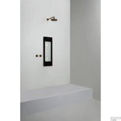 Sunshower Plus S Round Infrarood En UV-licht 95x33 Cm Inbouw - Opbouw Vlak Of Hoek Black -Winkel Voor Badkamerdouchebenodigdheden sunshower oneplus s black inbouw uit geheel 2