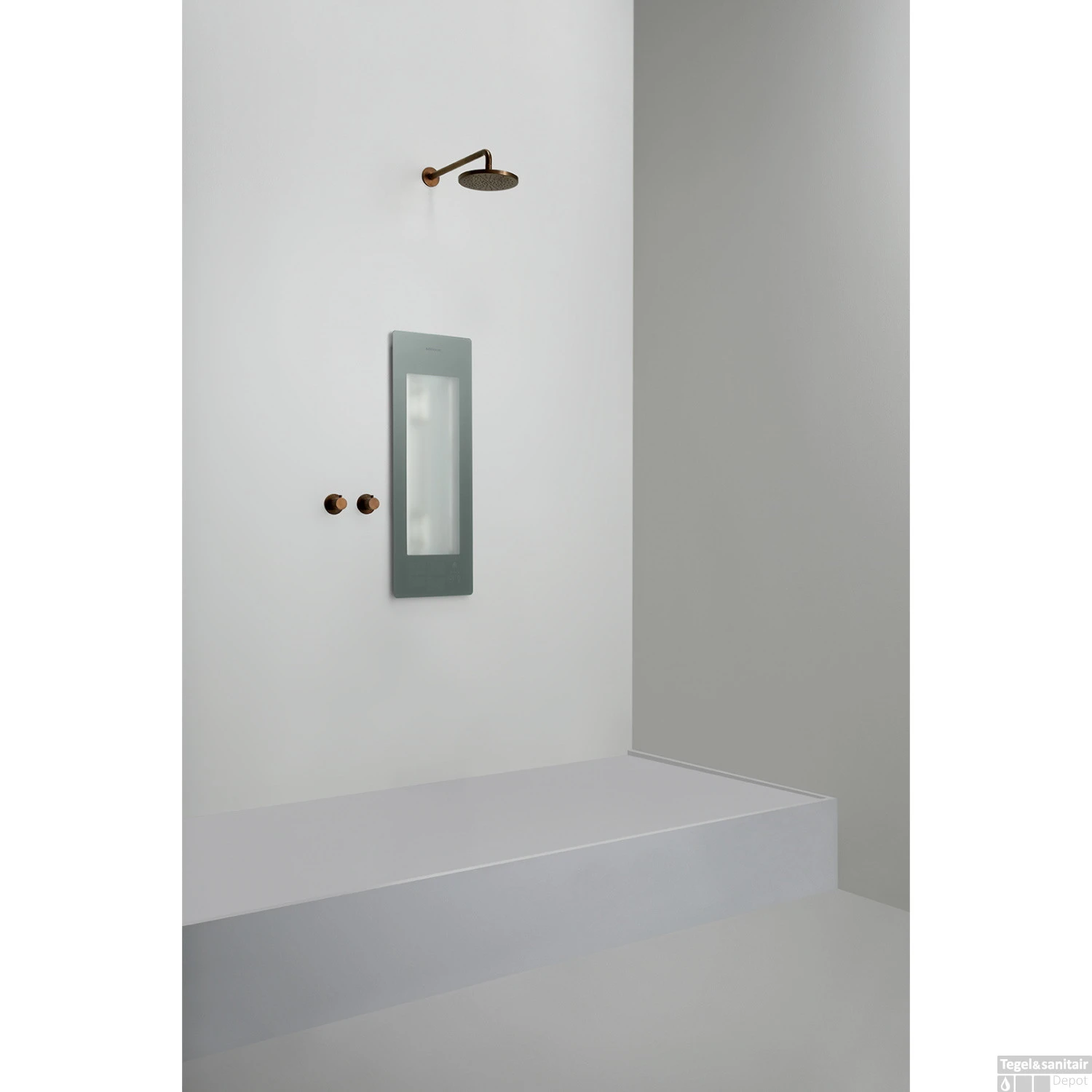 Sunshower One S Round Infrarood 95x33 Cm Inbouw - Opbouw Vlak Of Hoek Organic Grey 3 Sunshower One S Round Infrarood 95x33 Cm Inbouw - Opbouw Vlak Of Hoek Organic Grey - Afbeelding 3