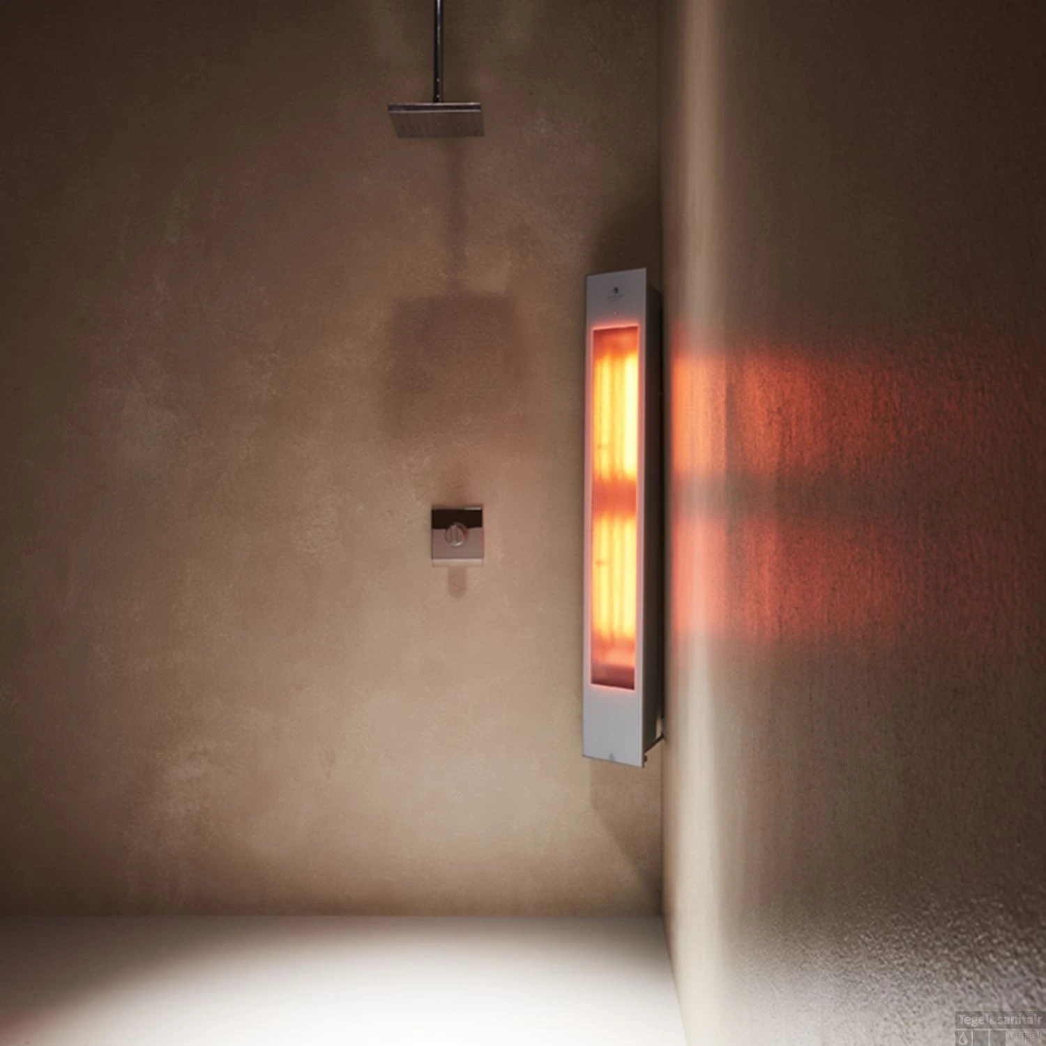 Sunshower Pure Solo White Infrarood Opbouwapparaat 20x125x18 Cm Aluminium Wit 6 Sunshower Pure Solo White Infrarood Opbouwapparaat 20x125x18 Cm Aluminium Wit - Afbeelding 6