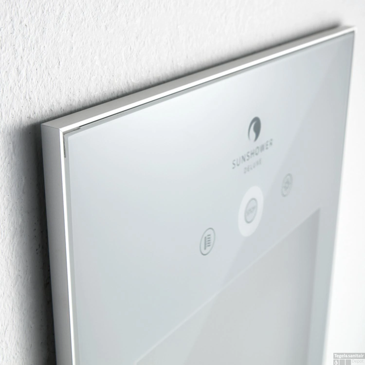 Sunshower Pure Solo White Infrarood Opbouwapparaat 20x125x18 Cm Aluminium Wit 5 Sunshower Pure Solo White Infrarood Opbouwapparaat 20x125x18 Cm Aluminium Wit - Afbeelding 5