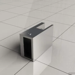 Teekoppeling / Plafond Chroom Tbv Stabilisatiestang -Winkel Voor Badkamerdouchebenodigdheden t stuk voor plafond montage of om stangen haaks te koppelen detail