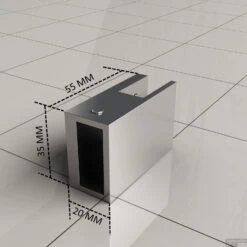 Teekoppeling / Plafond Chroom Tbv Stabilisatiestang -Winkel Voor Badkamerdouchebenodigdheden t stuk voor plafond montage of om stangen haaks te koppelen technisch