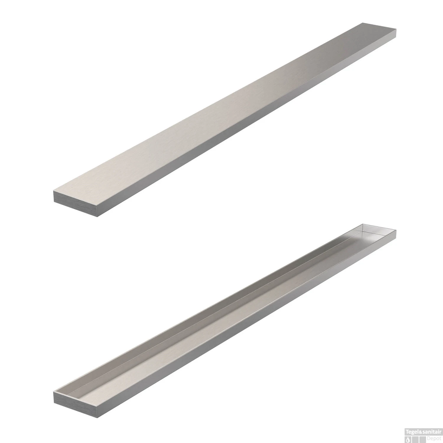 Tegelinlegrooster Brauer Chrome Edition Omkeerbaar Tbv Douchegoot STD/W/PS 70x7 Cm Inclusief Afstandhouders