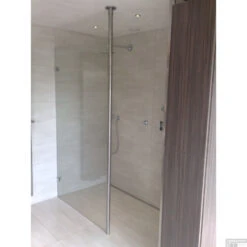 Verticale Stabilisatiestang Met Plafond Bevestiging Wiesbaden Chroom Voor 10 Mm -Winkel Voor Badkamerdouchebenodigdheden verticale stabilisatie