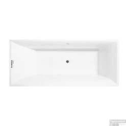 Ligbad Villeroy & Boch Squaro Quaryl 180x80 CM Met Poten Wit Alpin