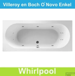 Ligbad Villeroy & Boch O.novo 180x80 Cm Balboa Whirlpool Systeem Enkel