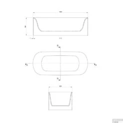 Vrijstaand Bad Crosstone Solid Surface 180x82x54 Cm Mat Wit 5 Vrijstaand Bad Crosstone Solid Surface 180x82x54 Cm Mat Wit -Winkel Voor Badkamerdouchebenodigdheden vrijstaand bad bws solid surface 180x82x54 cm mat wit ctwl3900 tech