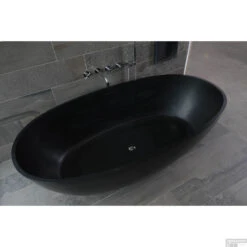 Vrijstaand Bad Luca Sanitair Vasca 180x80x60cm Solid Surface Antraciet -Winkel Voor Badkamerdouchebenodigdheden vrijstaand bad luca sanitair vasca 180x80x60cm solid surface antraciet sfeer