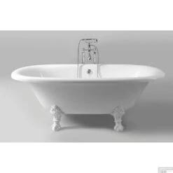 Vrijstaand Bad Sapho Regata 175x85x61 Cm Wit Met Leeuwenpoten Wit