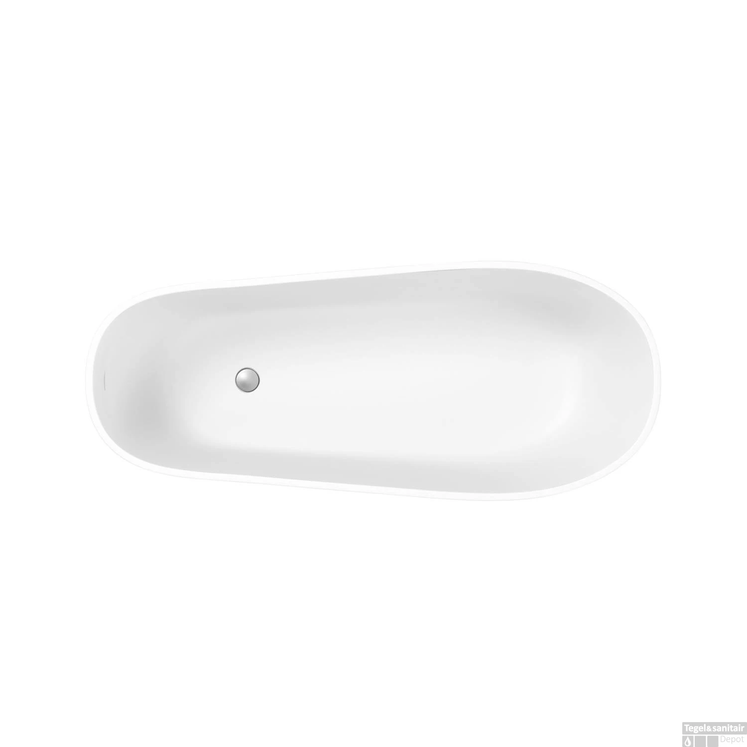 Vrijstaand Ligbad Allibert Galena 170x70x60 Cm Langwerpig Mat Wit