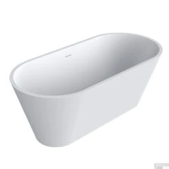 Vrijstaand Bad Best Design Mooi 170x80x64 Cm Solid Surface Mat Wit