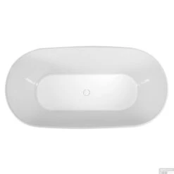 Vrijstaand Ligbad Polysan Delonix 170x84x61,5 Cm Cast Marble Wit -Winkel Voor Badkamerdouchebenodigdheden vrijstaand ligbad polysan delonix 170x84x61 5 cm cast marble wit sph92130 1