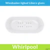 Vrijstaande Whirlpool Wiesbaden Libero 178x80x58.5 Cm Luchtsysteem Met Gunmetal Jets Glans Wit