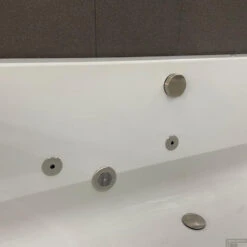 Whirlpool Boss & Wessing Dahlia Jetline 170x75 Cm Bodem Luchtsysteem Geborsteld RVS -Winkel Voor Badkamerdouchebenodigdheden whirlpool boss wessing dahlia jetline 170x70 cm enkel systeem geborsteld rvs sfeer kopie 3