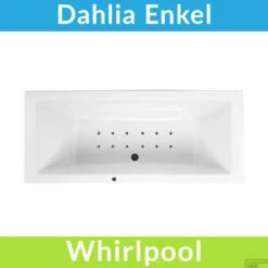 Whirlpool Boss & Wessing Dahlia Jetline 170x75 Cm Bodem Luchtsysteem Black Tin