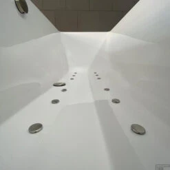 Whirlpool Boss & Wessing Urby Jetline 180x80 Cm Bodem Luchtsysteem Geborsteld RVS -Winkel Voor Badkamerdouchebenodigdheden whirlpool boss wessing urby jetline 180x80 cm bodem luchtsysteem geborsteld rvs sfeer