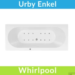 Whirlpool Boss & Wessing Urby Jetline 180x80 Cm Bodem Luchtsysteem Geborsteld RVS