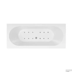 Whirlpool Boss & Wessing Urby 170x75 Cm Bodem Luchtsysteem -Winkel Voor Badkamerdouchebenodigdheden whirlpool boss wessing urby dubbel 3